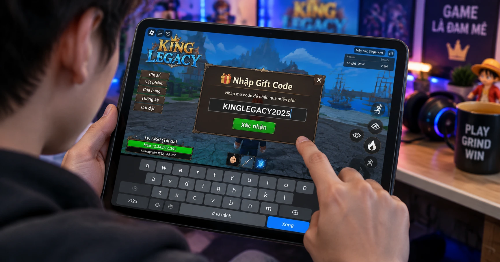 Hướng dẫn chi tiết cách nhập code king legacy hiệu quả nhất - image 3