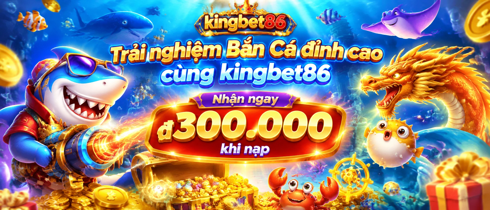 Bắn Cá Đại Dương 3D với chủ đề biển xanh