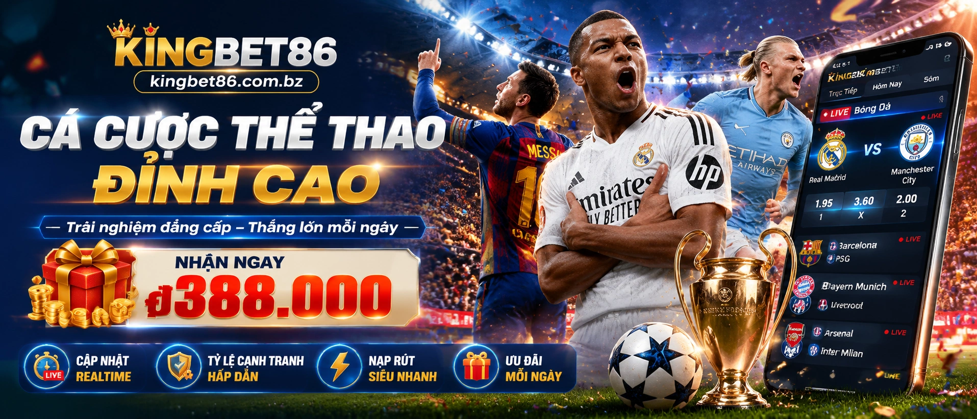 Hình ảnh môn thể thao nổi bật trên kingbet86.com.bz