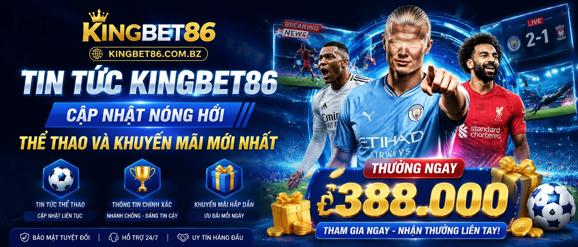Giao diện tin tức Kingbet86 trên mobile với bố cục gọn, dễ đọc